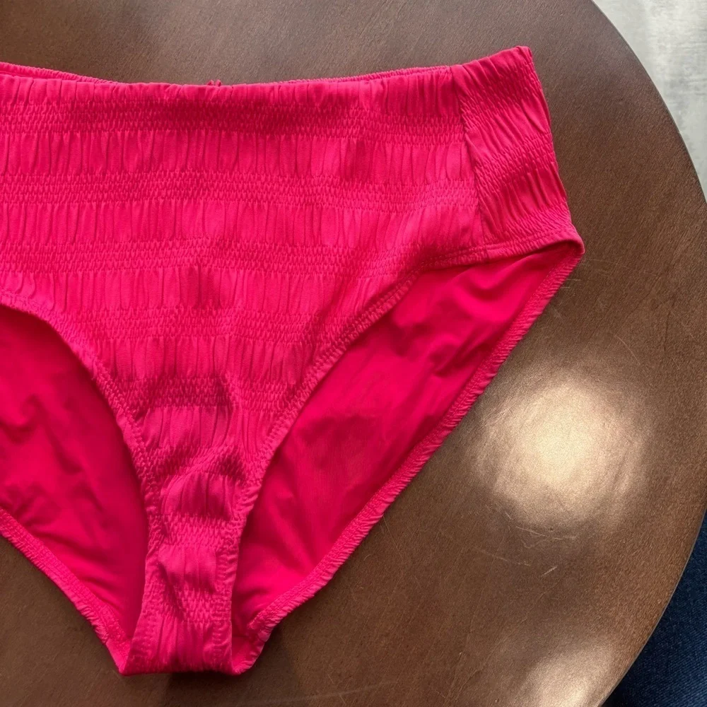 NWT Andie The Maui Bikini Top & The High Rise Bikini Bottom, Size L